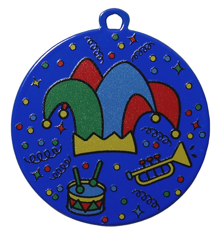 DU5001 Carnavalmedaille FC uitvoering in ZES kleuren leverbaar